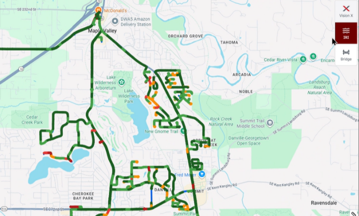 Vibration (IRI) analysis